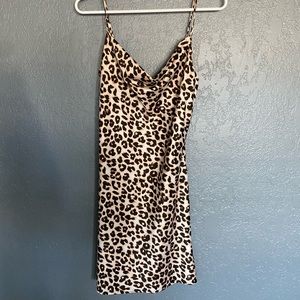 Cheetah slip dress